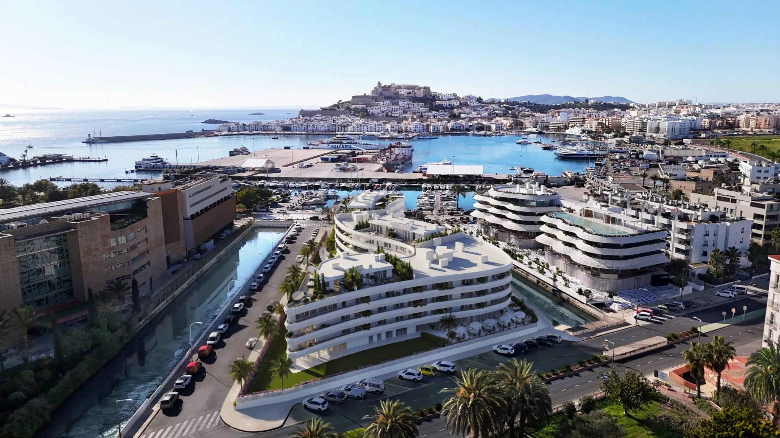 LUXURIOUS AND EXCLUSIVE NEW DEVELOPMENT IN MARINA BOTAFOCH, IBIZA – Duplex Penthouses