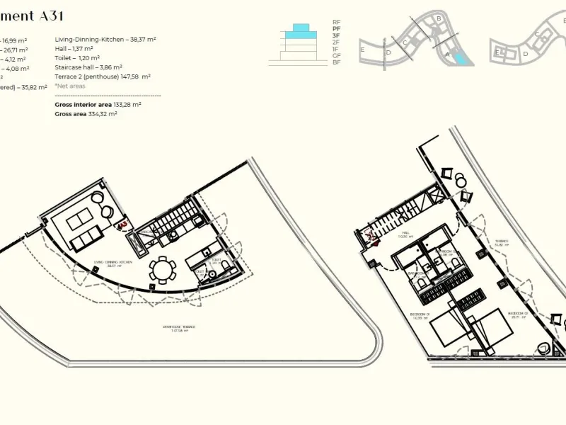 LUXURIOUS AND EXCLUSIVE NEW DEVELOPMENT IN MARINA BOTAFOCH, IBIZA – Duplex Penthouses