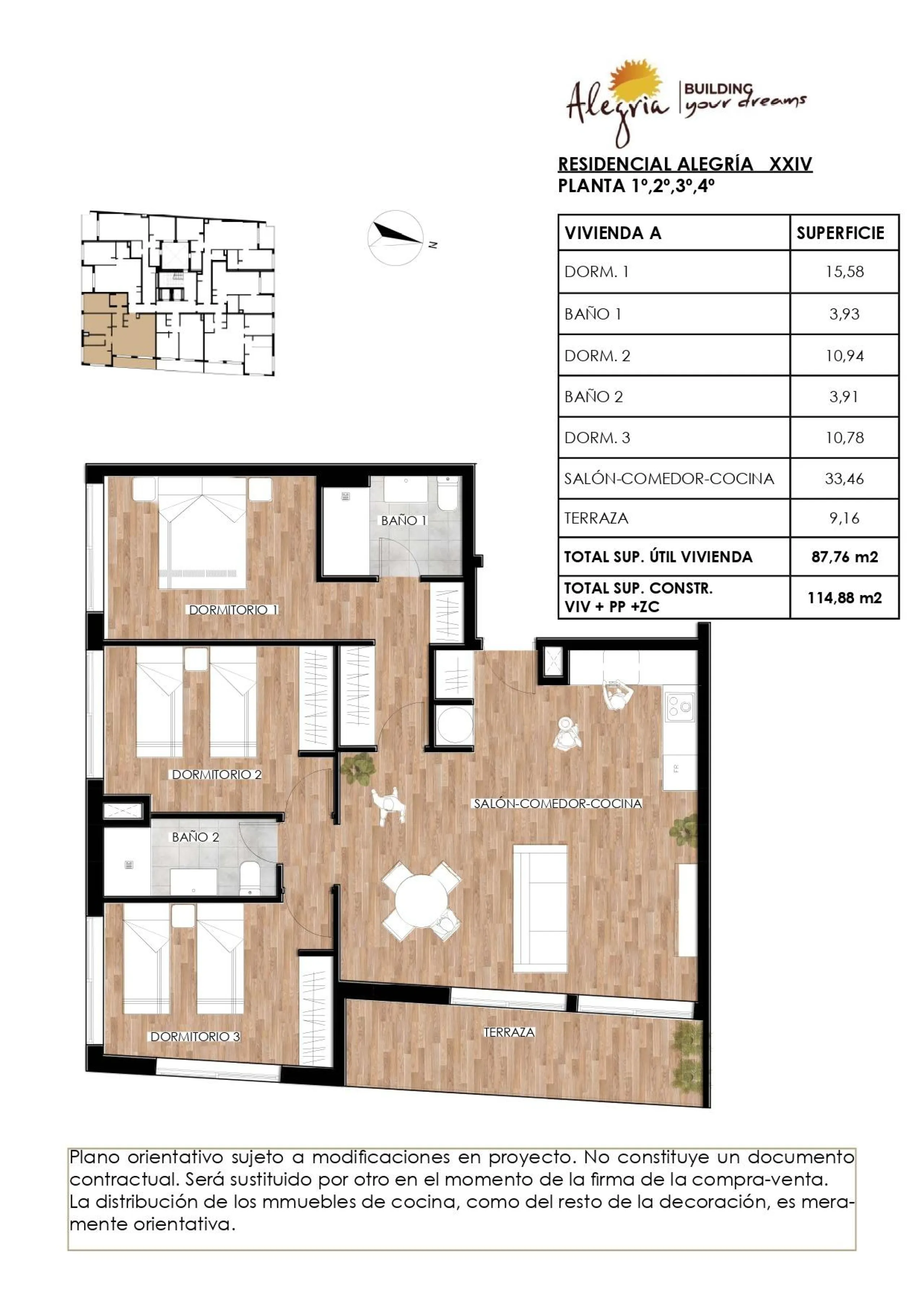 Large Corner Apartment in Spectacular Alegria XXIV Complex