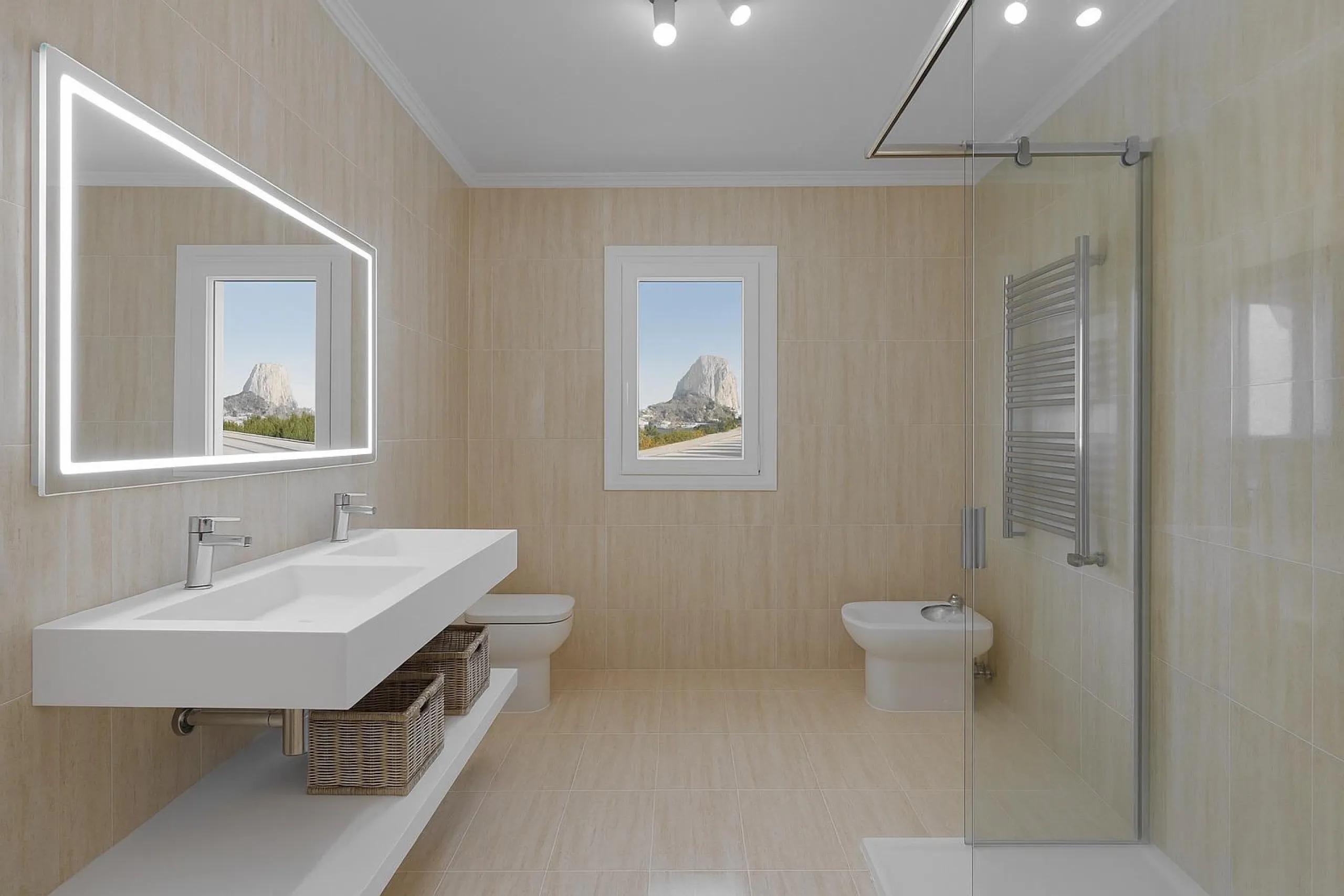 Residencia exclusiva con vistas panorámicas al Peñón de Ifach — Calpe