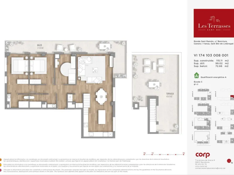 New-build homes with terraces, pool and communal areas in Sant Boi de Llobregat, Barcelona
