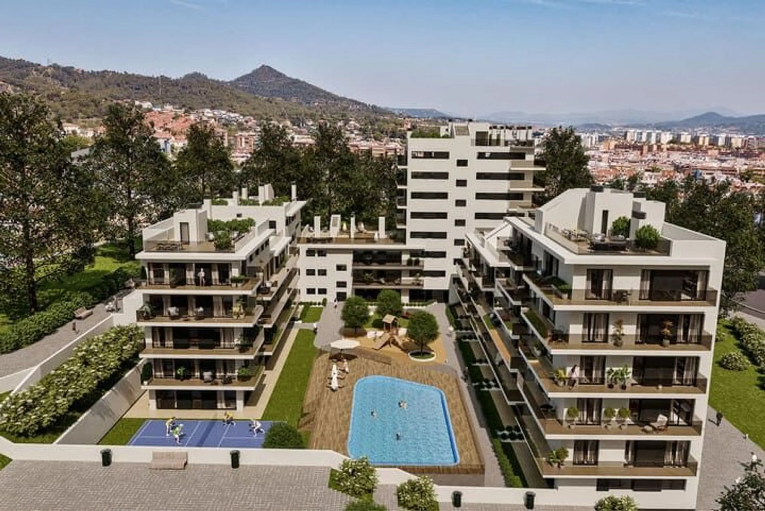 New-build homes with terraces, pool and communal areas in Sant Boi de Llobregat, Barcelona