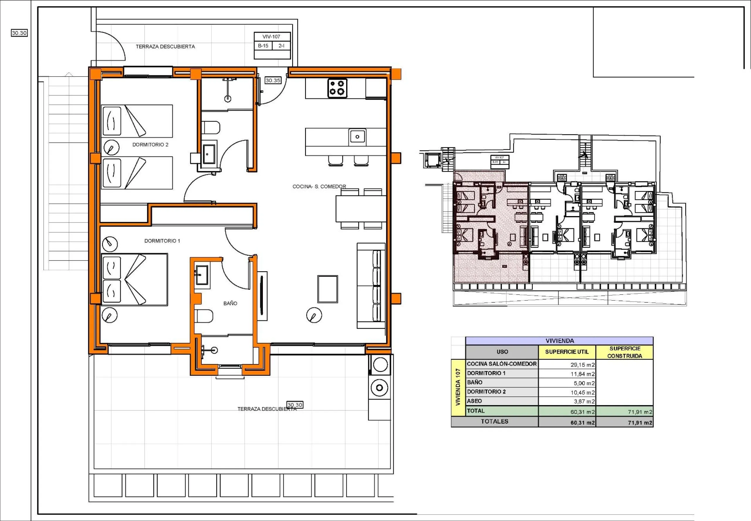 71 m² Wohnung mit Meerblick in Xeresa del Monte, Xeresa, Valencia