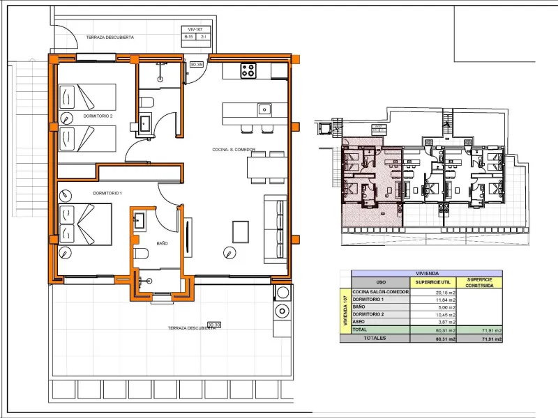 71 m² Wohnung mit Meerblick in Xeresa del Monte, Xeresa, Valencia