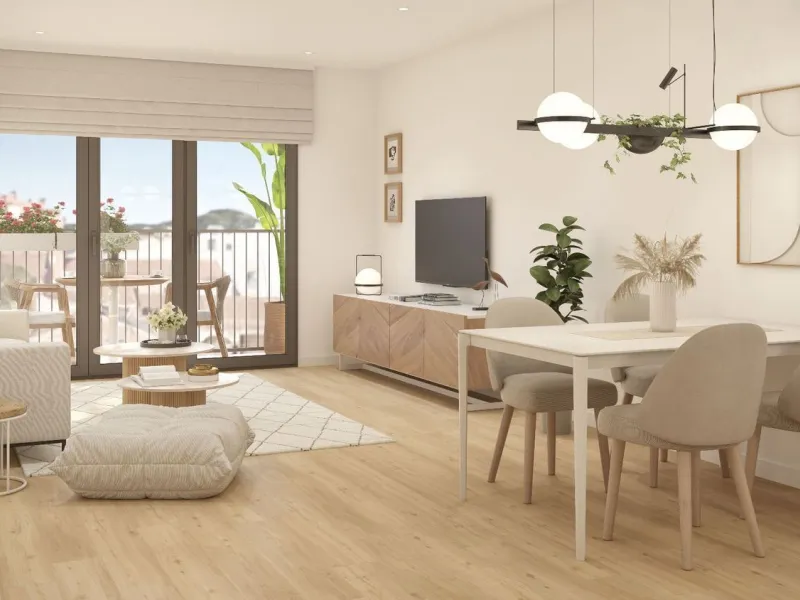 Moderno complejo residencial Tres Creus cerca del centro, en Sabadell, Barcelona