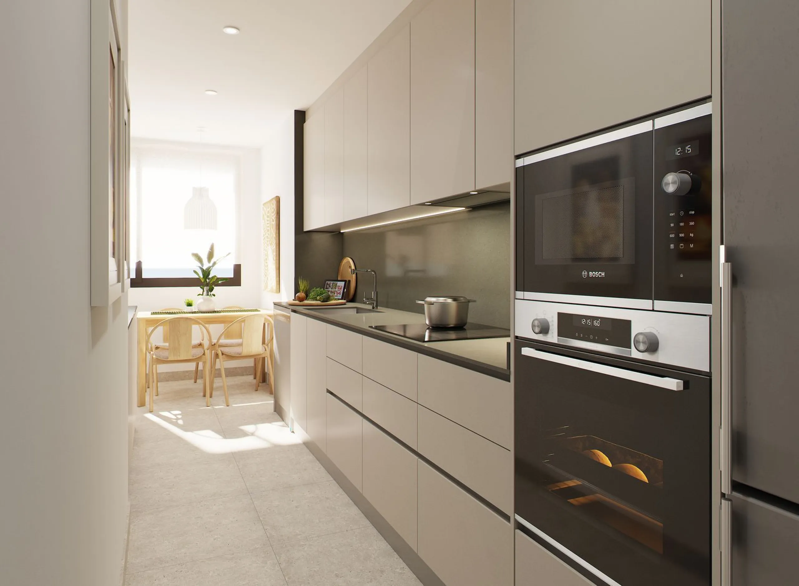 Modernos apartamentos de alta calidad en un complejo residencial en fase de construcción en L'Hospitalet de Llobregat, Barcelona
