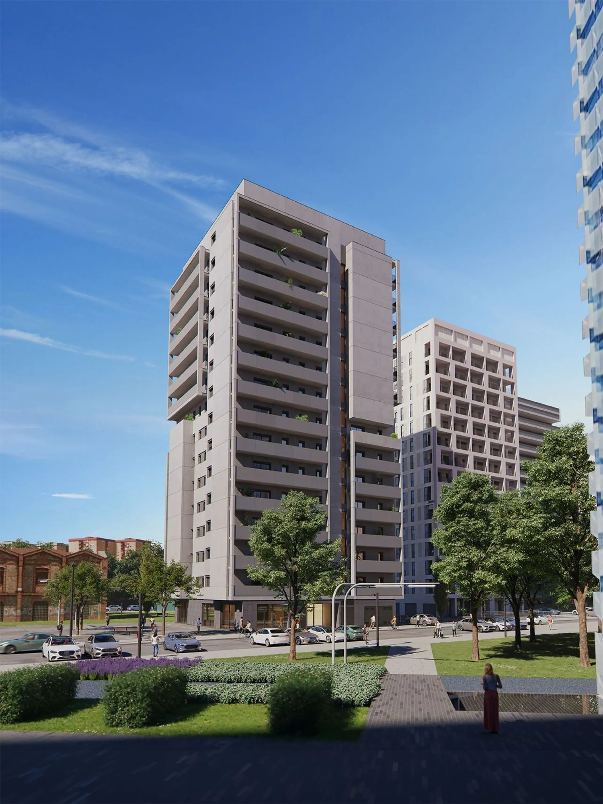 Modernos apartamentos de alta calidad en un complejo residencial en fase de construcción en L'Hospitalet de Llobregat, Barcelona