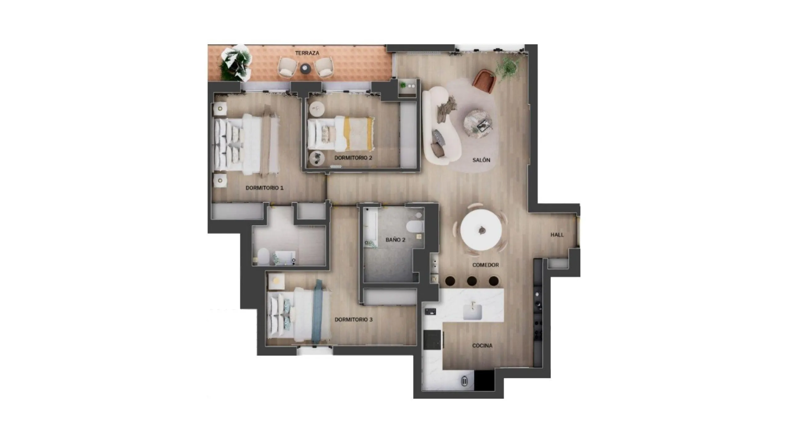 PISO REFORMADO CON TERRAZA Y GARAJE EN CASTELLANA – BARRIO DE SALAMANCA