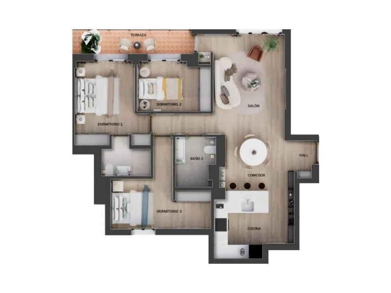 PISO REFORMADO CON TERRAZA Y GARAJE EN CASTELLANA – BARRIO DE SALAMANCA