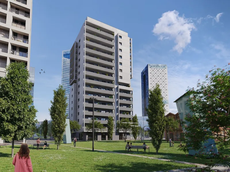 Modernos apartamentos de alta calidad en un complejo residencial en fase de construcción en L'Hospitalet de Llobregat, Barcelona