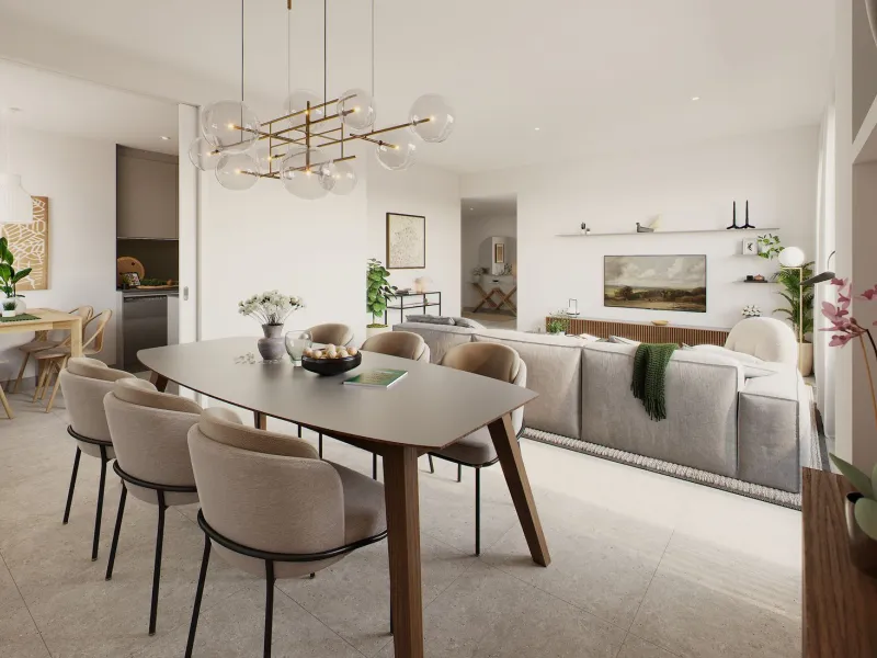 Modern High-Quality Apartments in a Residential Complex Under Construction in L'Hospitalet de Llobregat, Barcelona