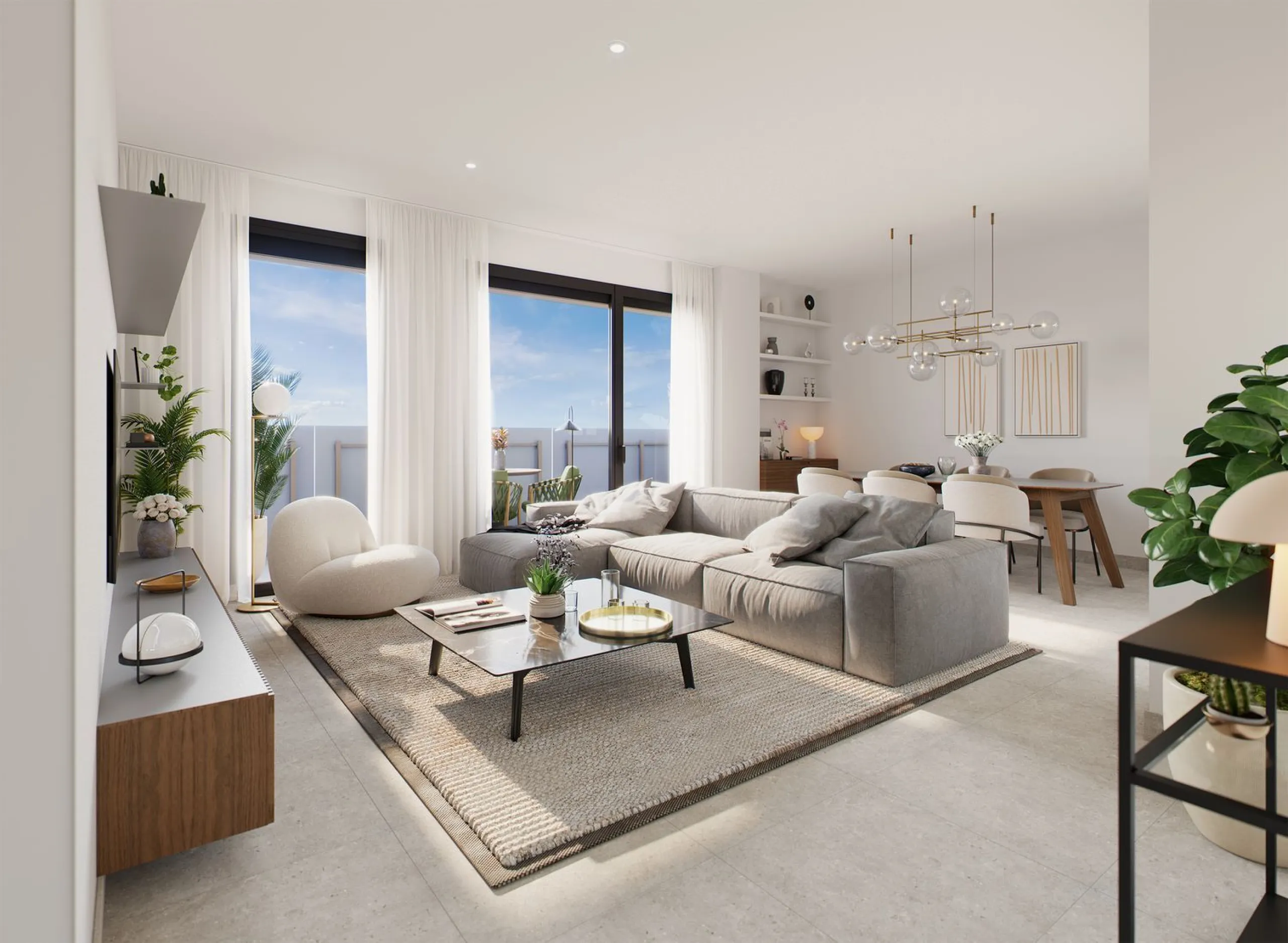 Modern High-Quality Apartments in a Residential Complex Under Construction in L'Hospitalet de Llobregat, Barcelona