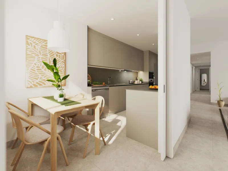 Modern High-Quality Apartments in a Residential Complex Under Construction in L'Hospitalet de Llobregat, Barcelona