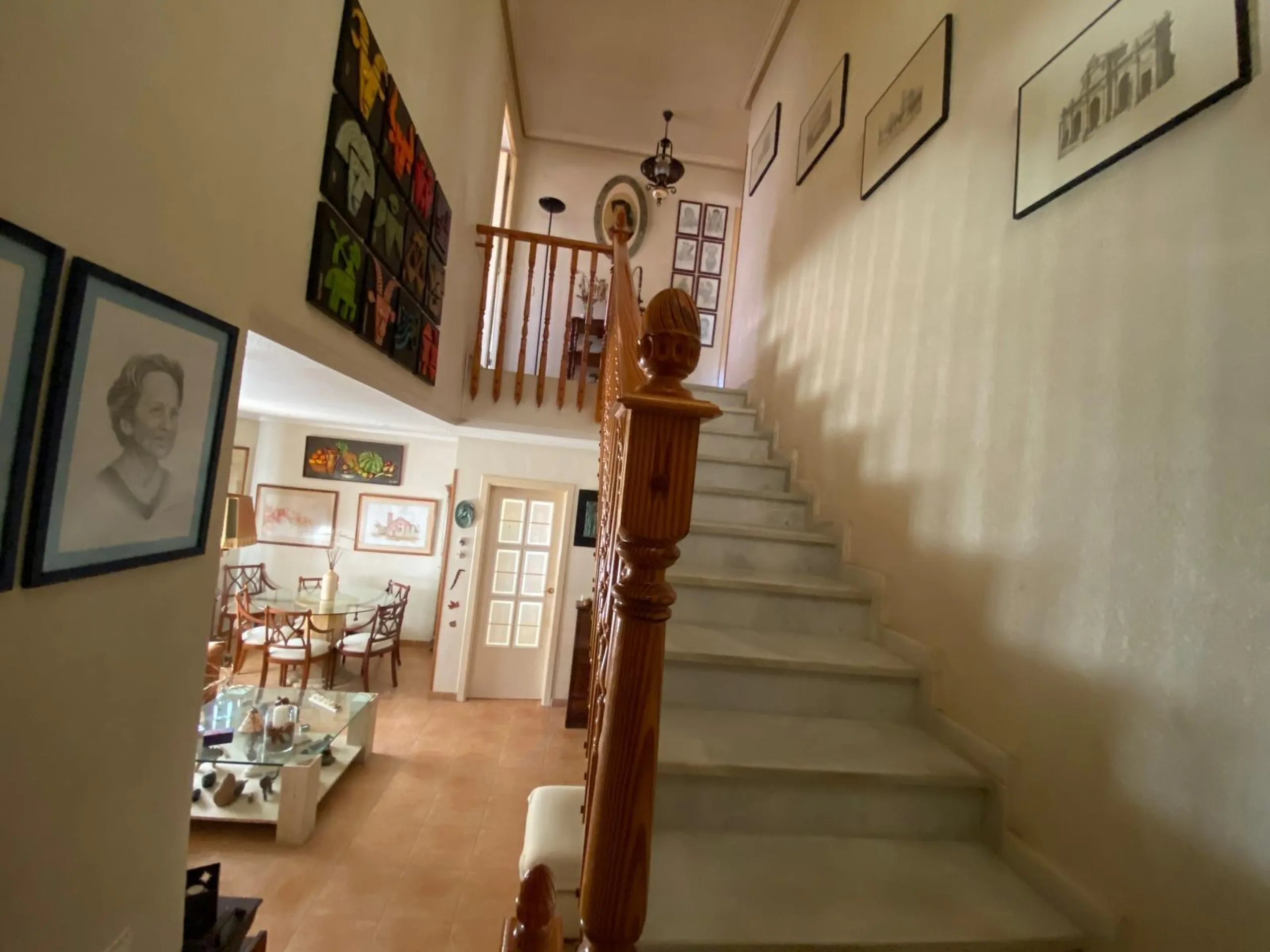 House with large plot, parking, and communal pool