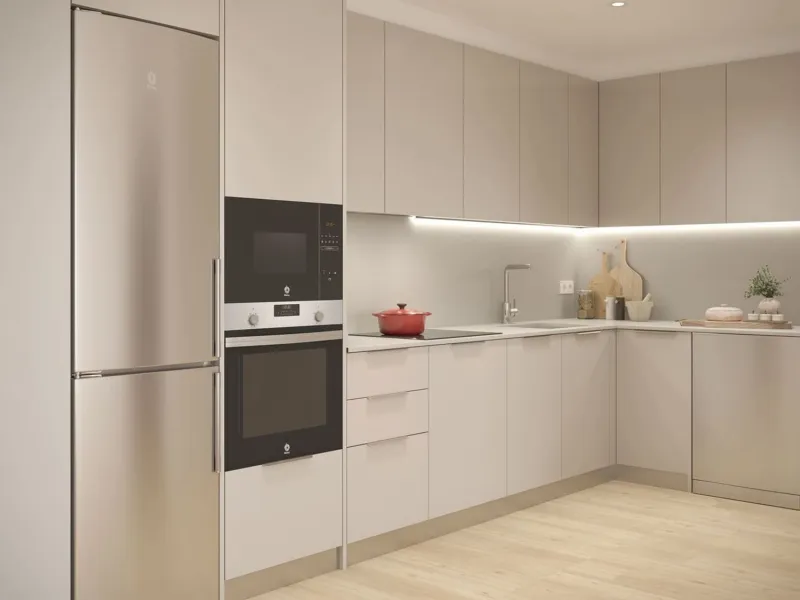 Moderno complejo residencial Tres Creus cerca del centro, en Sabadell, Barcelona