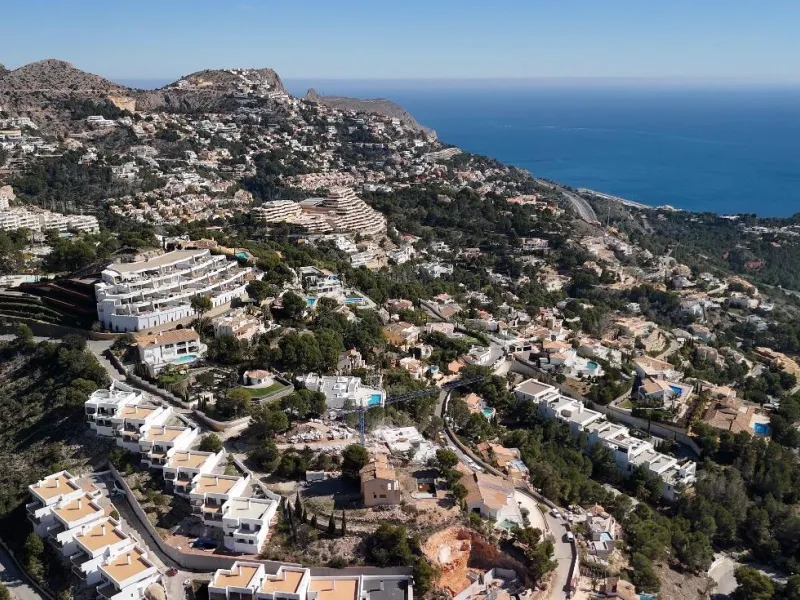 Villa moderna con vistas panorámicas al mar en Sierra de Altea – Costa Blanca