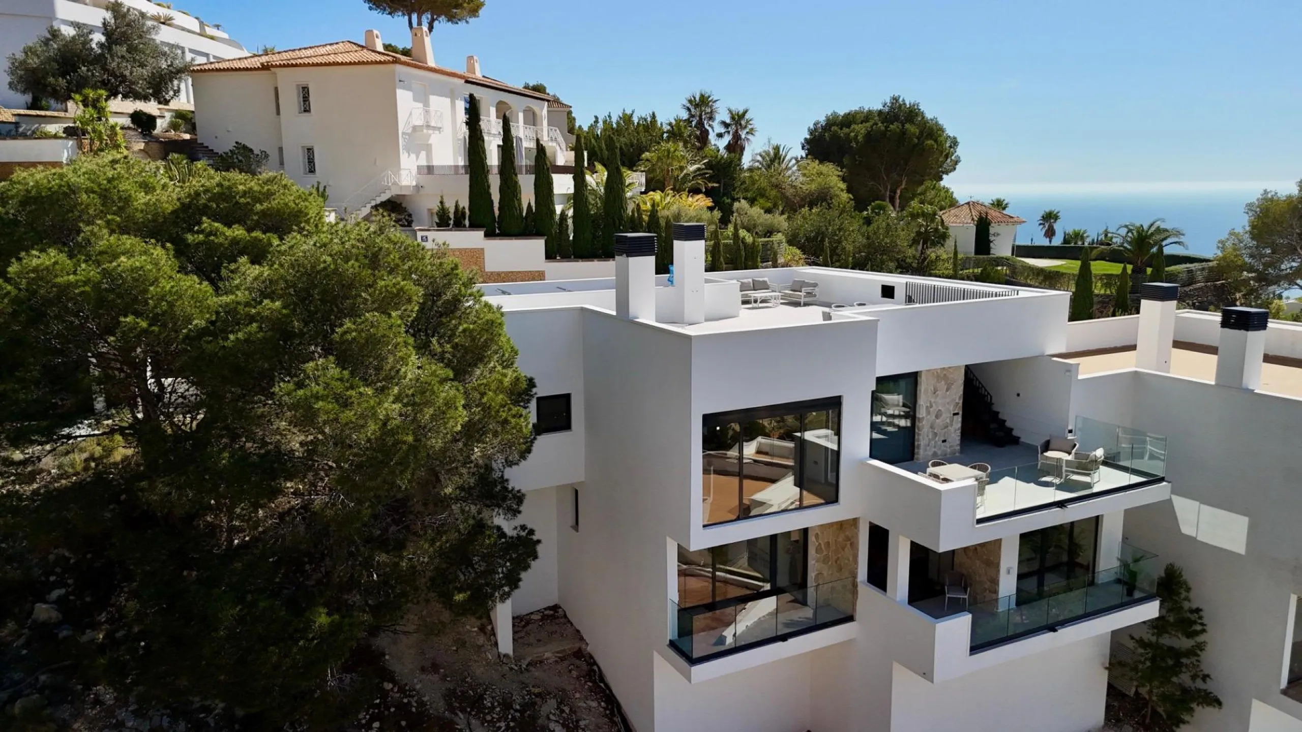 Villa moderna con vistas panorámicas al mar en Sierra de Altea – Costa Blanca