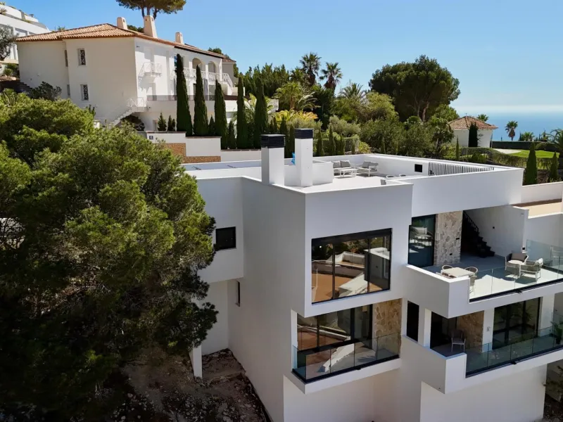 Villa moderna con vistas panorámicas al mar en Sierra de Altea – Costa Blanca