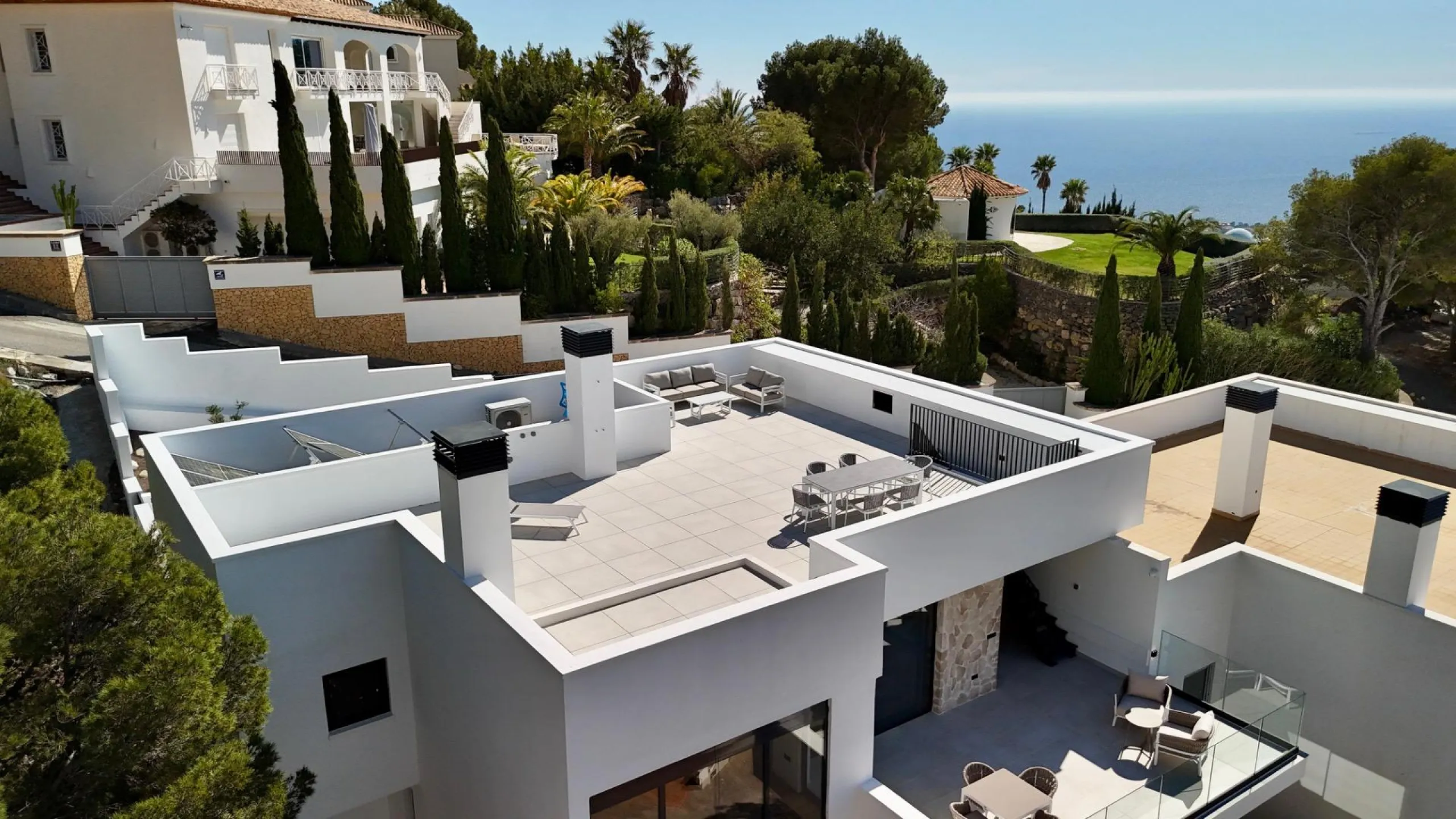 Villa moderna con vistas panorámicas al mar en Sierra de Altea – Costa Blanca
