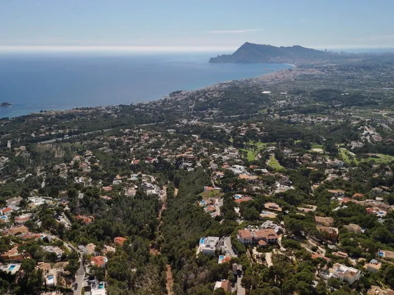 Villa moderna con vistas panorámicas al mar en Sierra de Altea – Costa Blanca