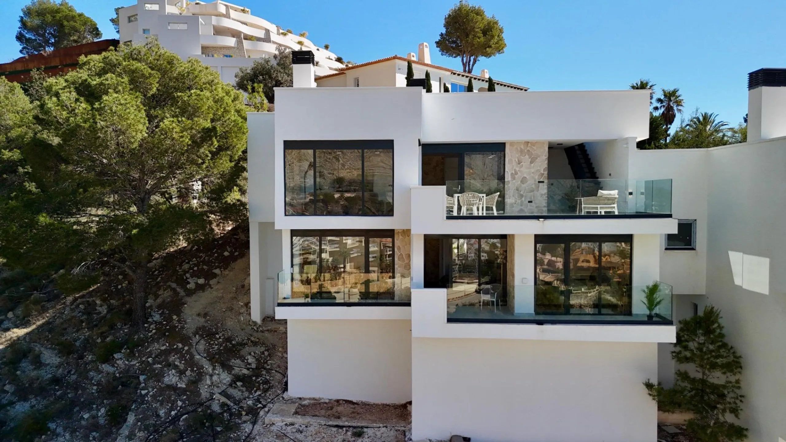 Villa moderna con vistas panorámicas al mar en Sierra de Altea – Costa Blanca