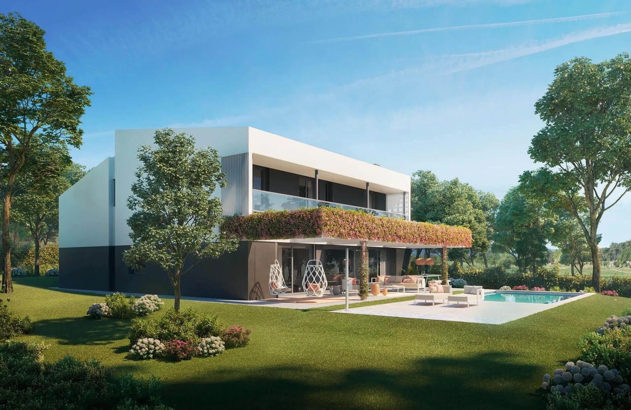 New-Build Villa on the Front Line of the Golf Course with Contemporary Design in La Roca del Valles, Barcelona