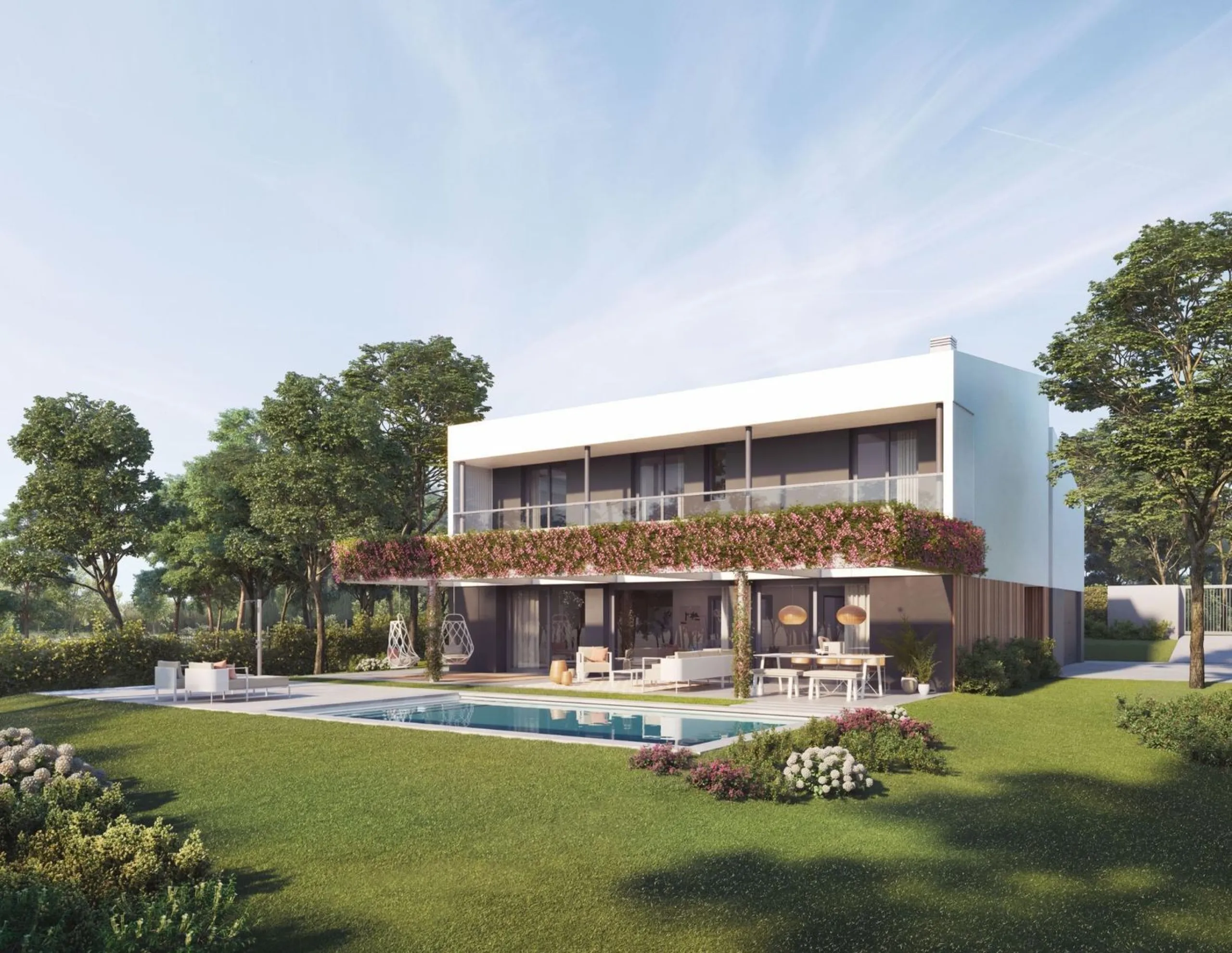 New-Build Villa on the Front Line of the Golf Course with Contemporary Design in La Roca del Valles, Barcelona