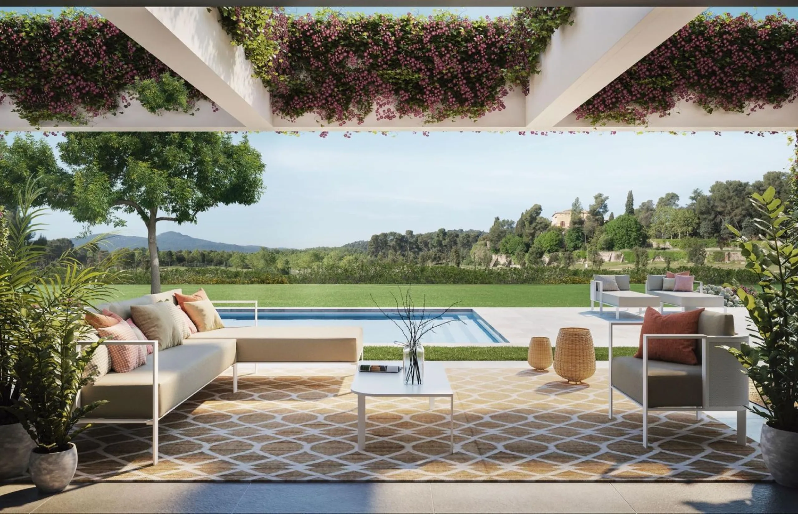 New-Build Villa on the Front Line of the Golf Course with Contemporary Design in La Roca del Valles, Barcelona