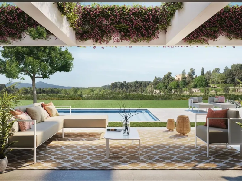 New-Build Villa on the Front Line of the Golf Course with Contemporary Design in La Roca del Valles, Barcelona