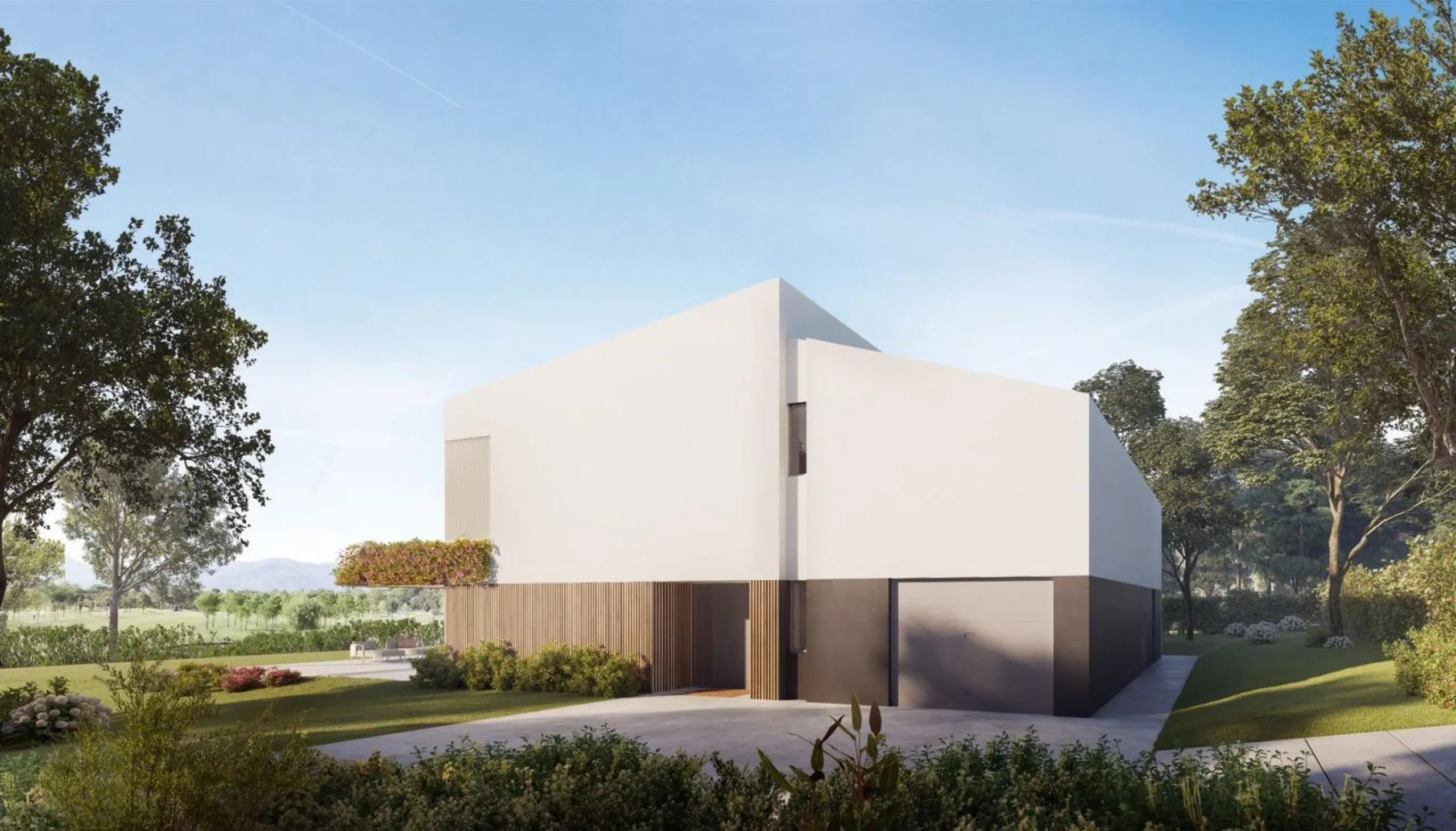 New-Build Villa on the Front Line of the Golf Course with Contemporary Design in La Roca del Valles, Barcelona