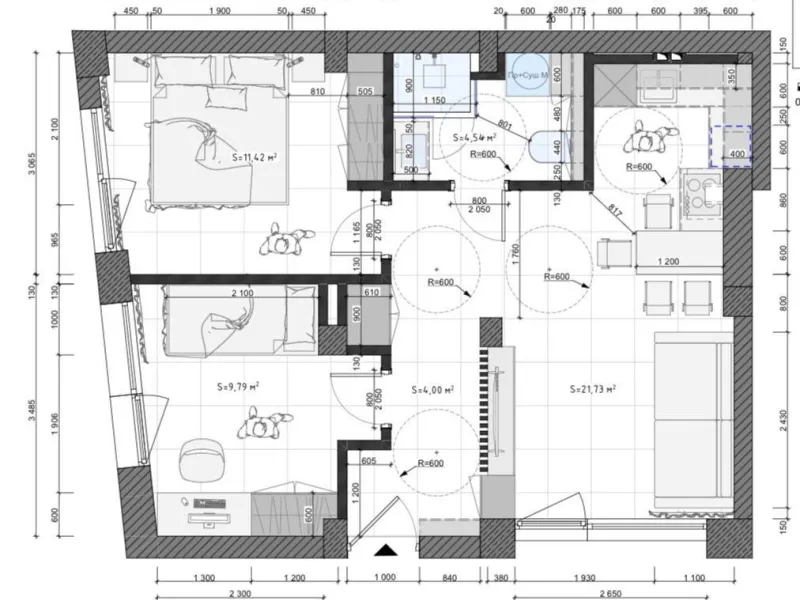 Apartamento moderno en planta baja en Alicante