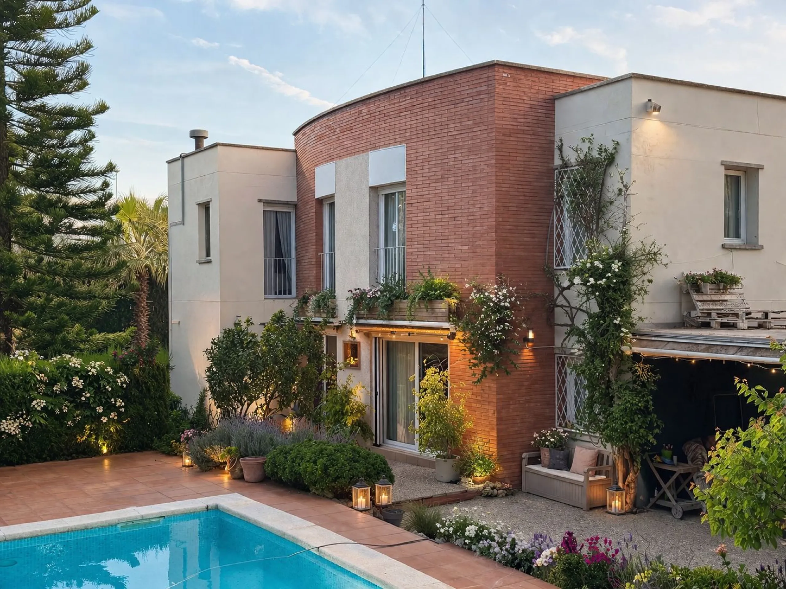 Casa Mediterránea con Jardín y Piscina en Gava Mar, Barcelona