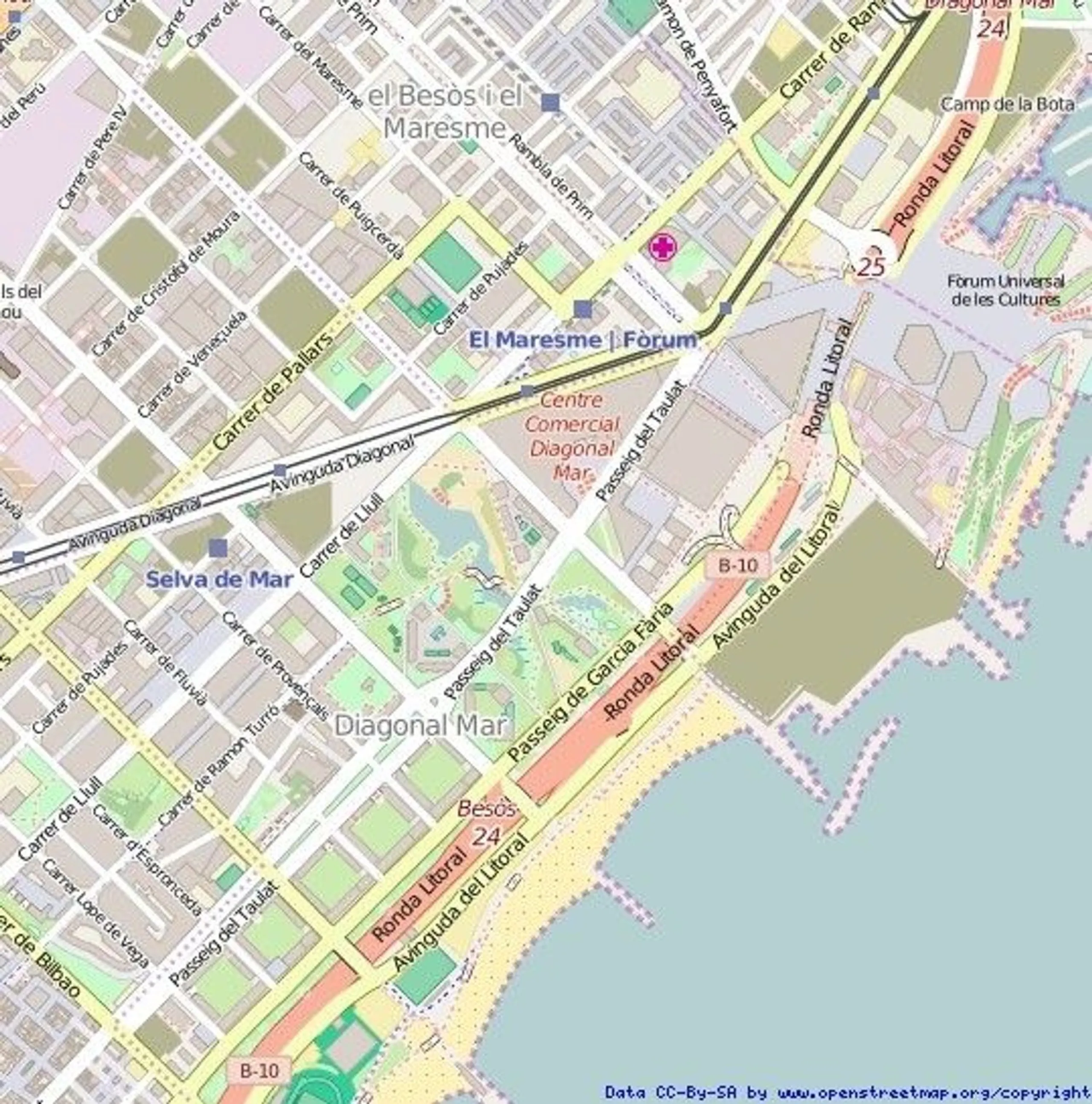 Ático en altura con terraza panorámica en Diagonal Mar, Barcelona