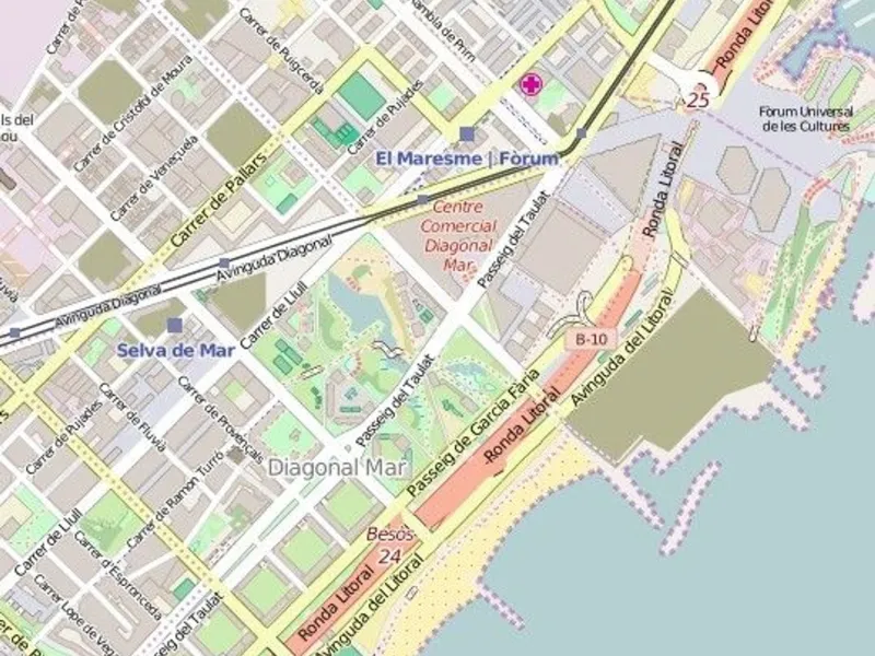 Ático en altura con terraza panorámica en Diagonal Mar, Barcelona