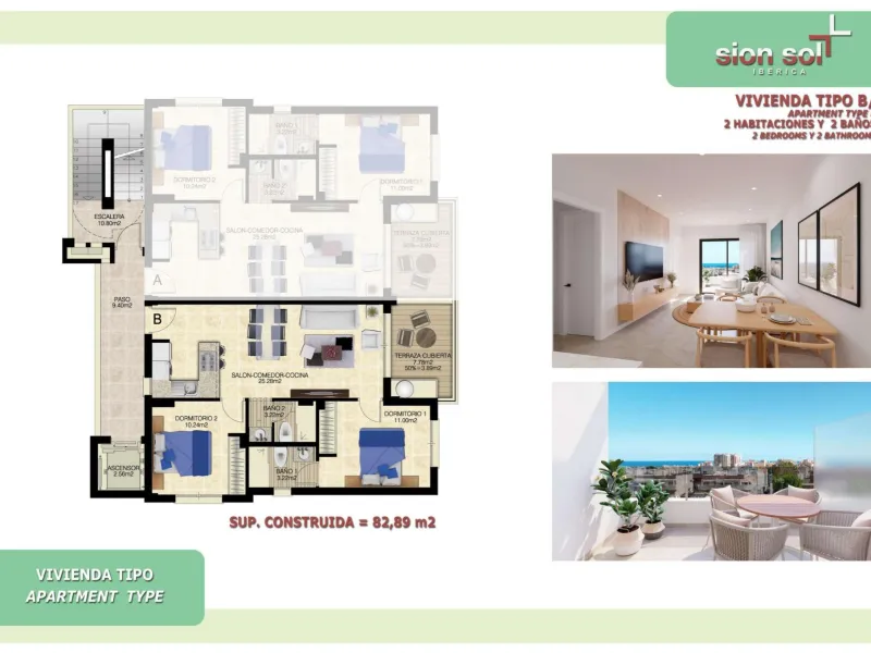 NEWLY BUILT 2-BEDROOM APARTMENTS WITH INCLUDED PARKING + COMMUNITY POOL, JUST 900m FROM THE BEACH - STARTING AT €269,000
