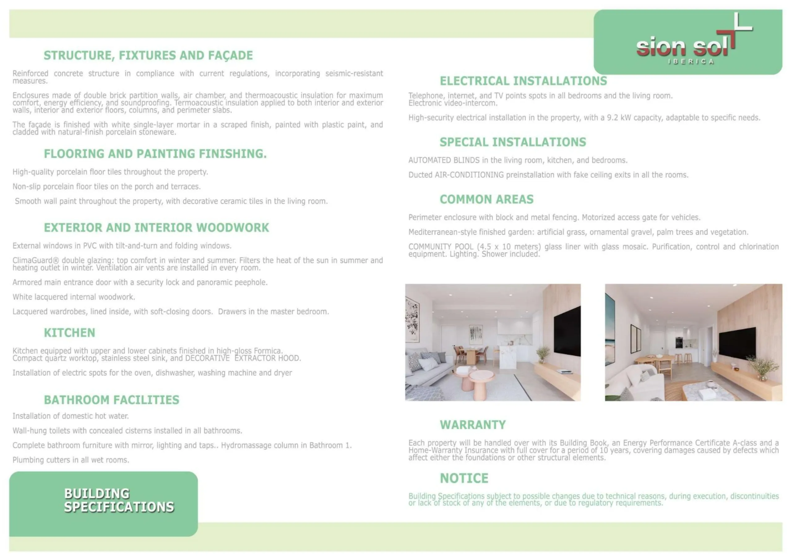 NEWLY BUILT 2-BEDROOM APARTMENTS WITH INCLUDED PARKING + COMMUNITY POOL, JUST 900m FROM THE BEACH - STARTING AT €269,000