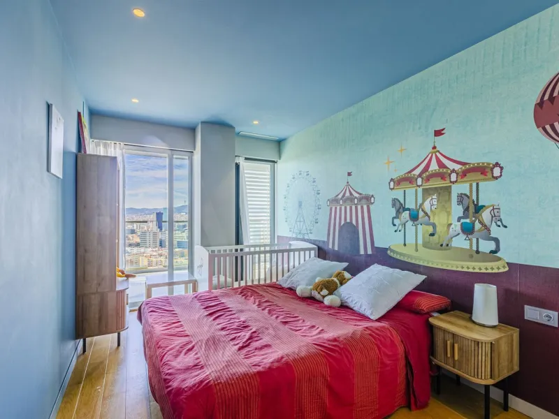 High-Rise Apartment with Terrace and Panoramic Views in Diagonal Mar, Barcelona