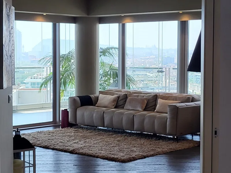 Luxury Sea-Front Apartment with Panoramic Terrace – Diagonal Mar, Barcelona
