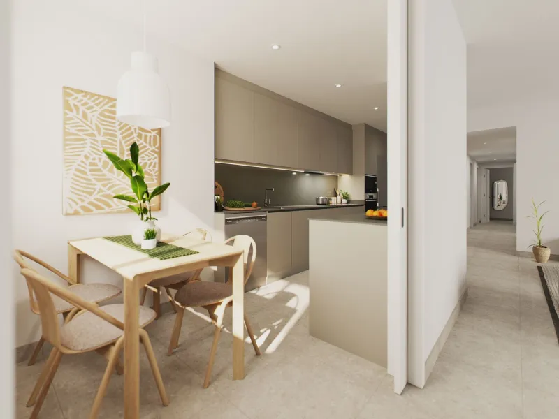 Modernos apartamentos de alta calidad en un complejo residencial en fase de construcción en L'Hospitalet de Llobregat, Barcelona