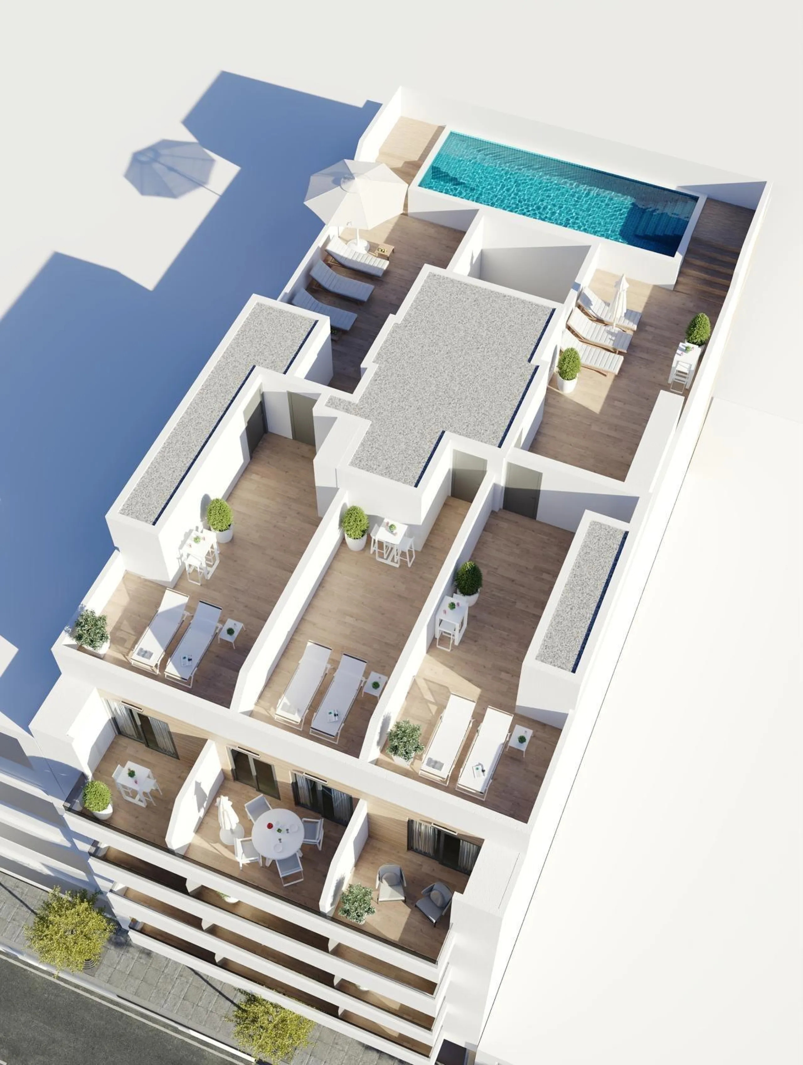 NEW PROJECT "BAHIA CENTER" WITH COMMUNITY POOL AND PARKING SPACES 300 METERS FROM THE BEACH IN TORREVIEJA.