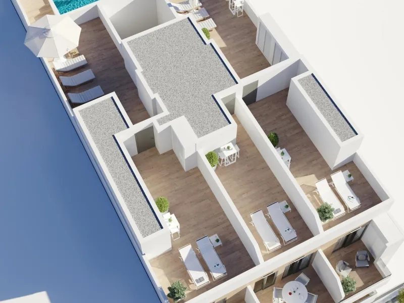 NEW PROJECT "BAHIA CENTER" WITH COMMUNITY POOL AND PARKING SPACES 300 METERS FROM THE BEACH IN TORREVIEJA.