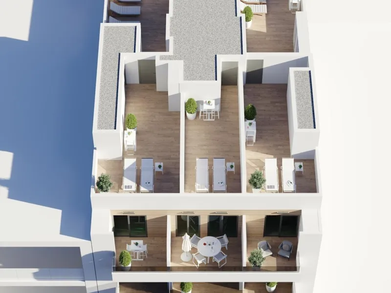 NEW PROJECT "BAHIA CENTER" WITH COMMUNITY POOL AND PARKING SPACES 300 METERS FROM THE BEACH IN TORREVIEJA.