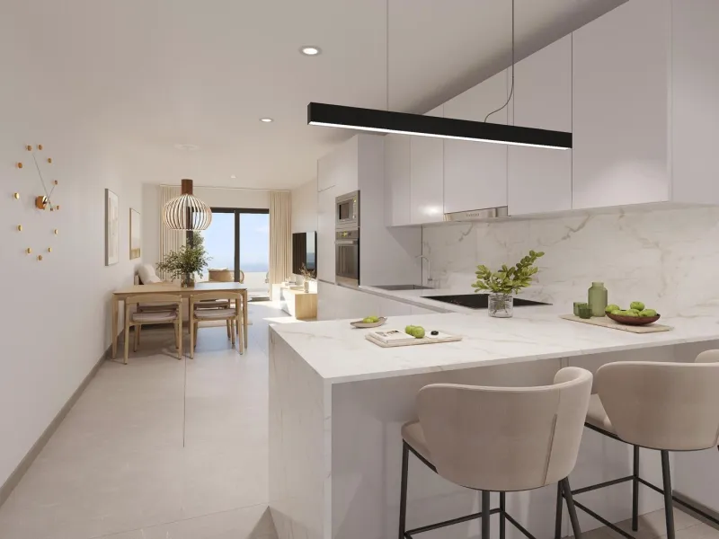 NEW PROJECT "BAHIA CENTER" WITH COMMUNITY POOL AND PARKING SPACES 300 METERS FROM THE BEACH IN TORREVIEJA.