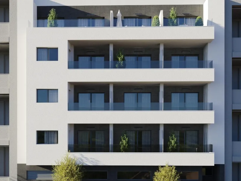 NEW PROJECT "SUN BAY" WITH COMMUNITY POOL AND PARKING SPACES 150 METERS FROM TORREVIEJA BEACH.