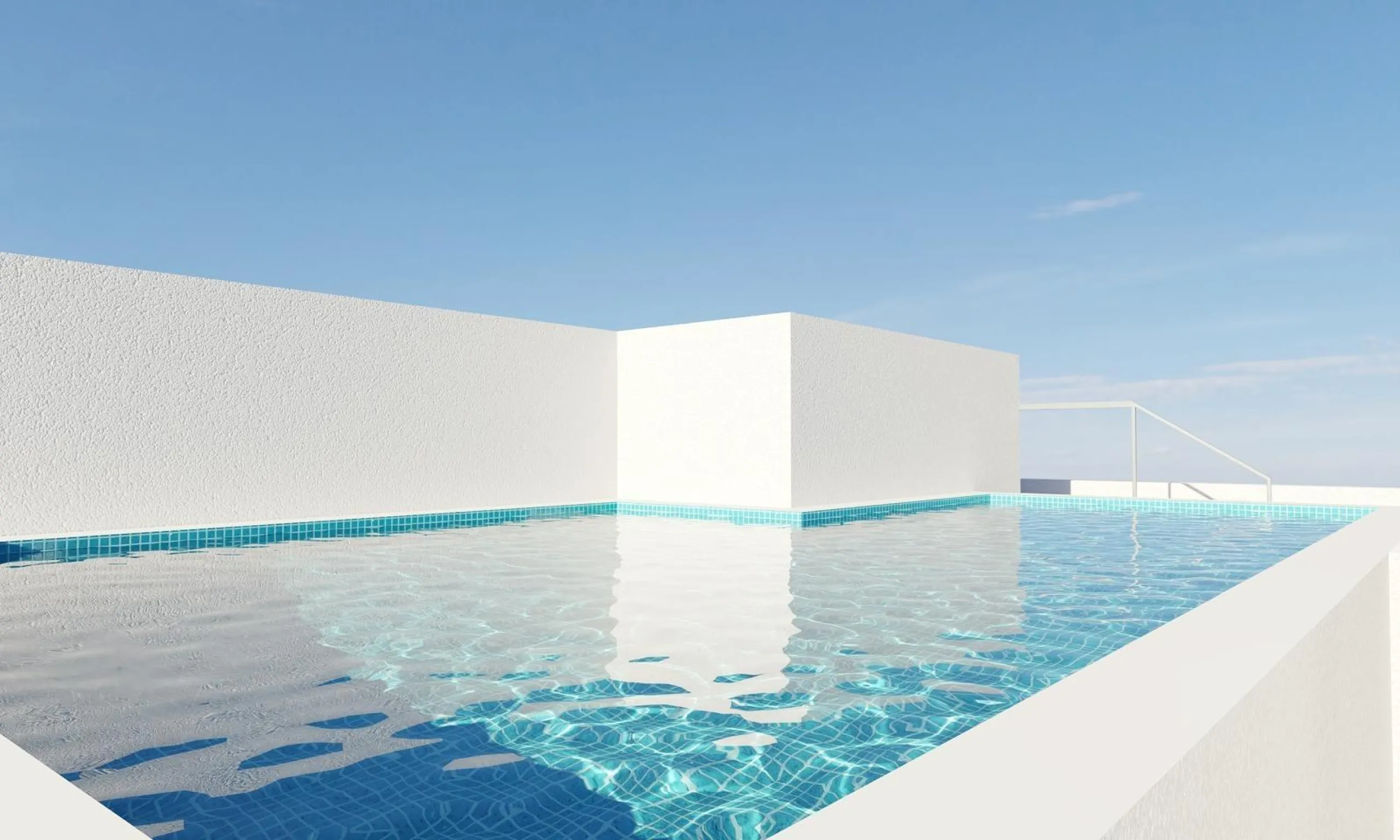 NEW PROJECT "SUN BAY" WITH COMMUNITY POOL AND PARKING SPACES 150 METERS FROM TORREVIEJA BEACH.