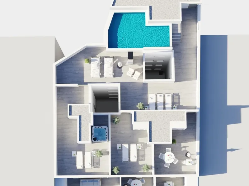 NEW PROJECT "SUN BAY" WITH COMMUNITY POOL AND PARKING SPACES 150 METERS FROM TORREVIEJA BEACH.
