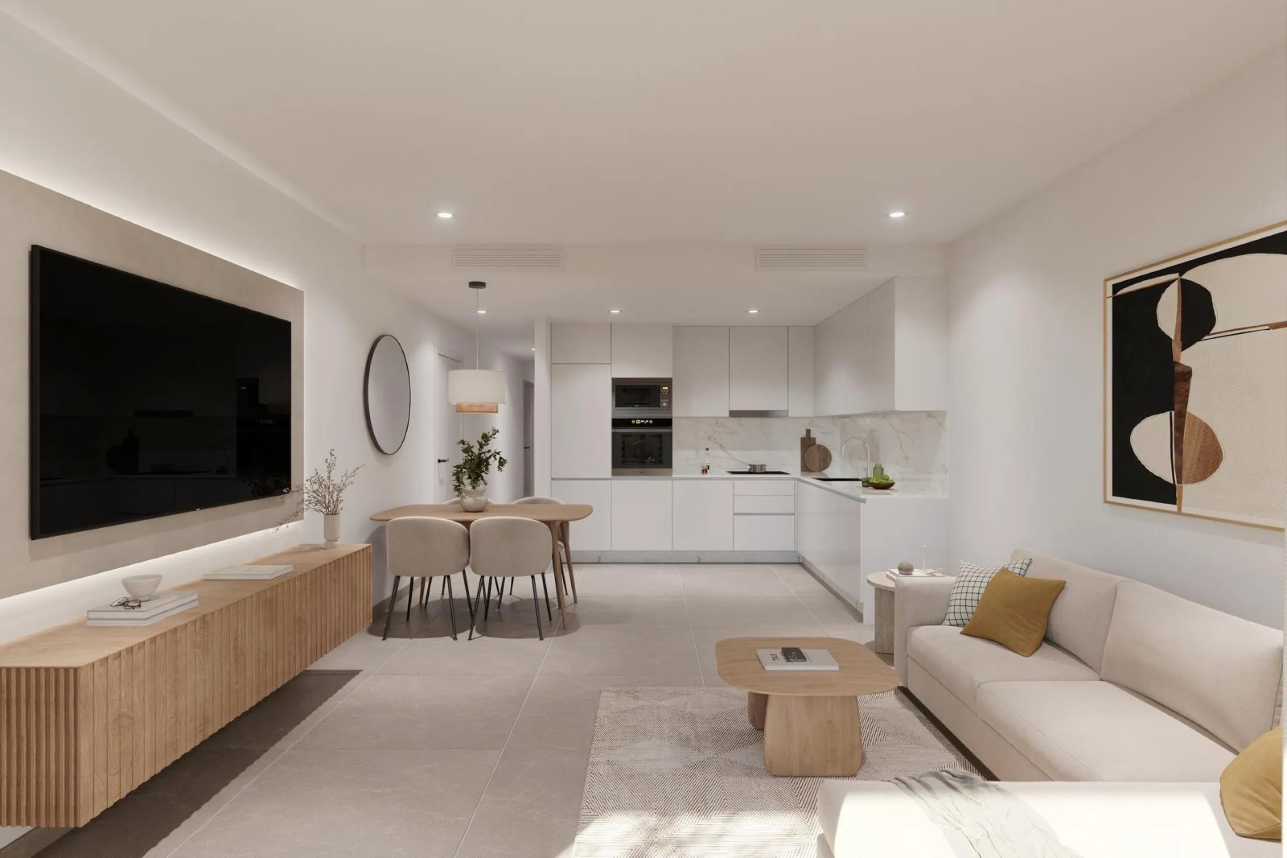 NEW PROJECT "SUN BAY" WITH COMMUNITY POOL AND PARKING SPACES 150 METERS FROM TORREVIEJA BEACH.