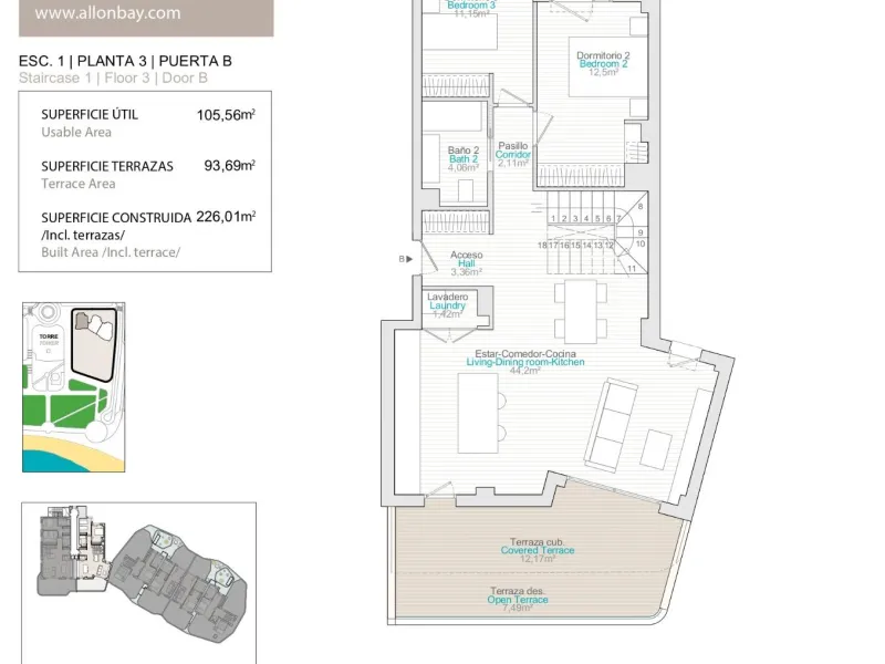 Exclusivo dúplex penthouse con jacuzzi junto al mar en Allonbay — primera línea de la playa El Torres