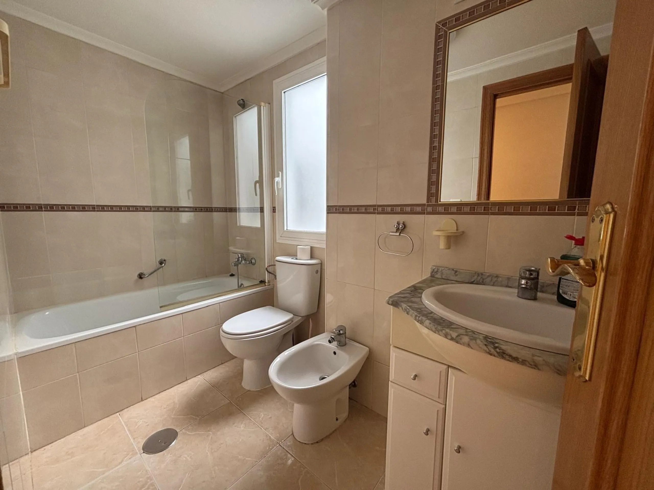 Bright south-facing apartment with garage just steps from the center!