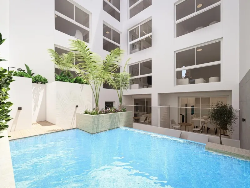 Nuevo Residencia de obra nueva en Centro de Torrevieja con posibilidad de Licencia Turística. Precios desde 111.000€!